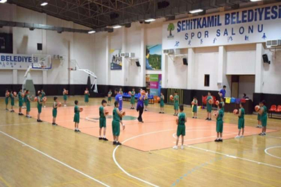 Çocuklardan basketbola büyük ilgi