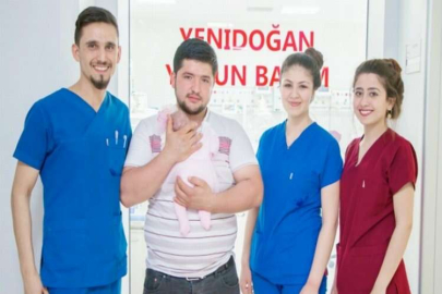 Parmak bebek yaşam mücadelesini kazandı