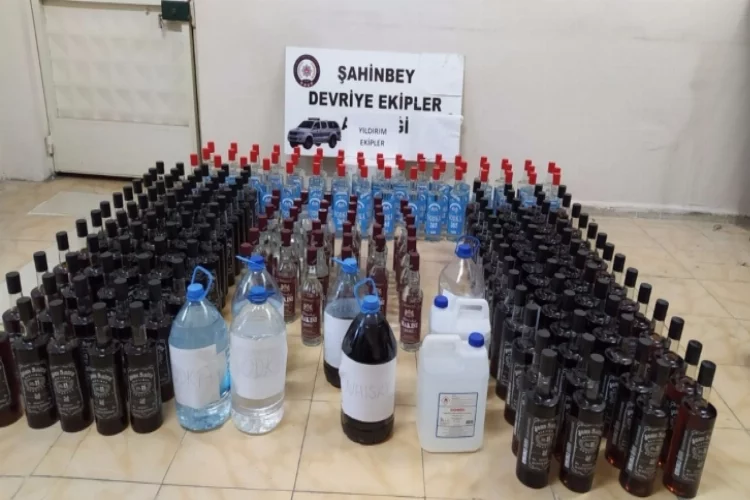 204 şişe kaçak alkol ele geçirildi