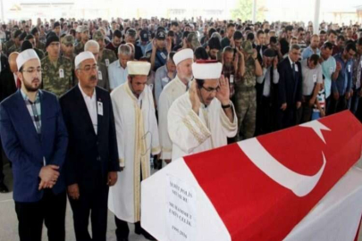 Şehit polise son veda
