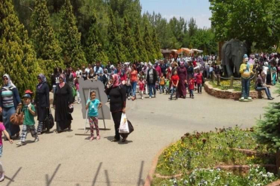 Gaziantep Hayvanat Bahçesi’ne ziyaretçi akını