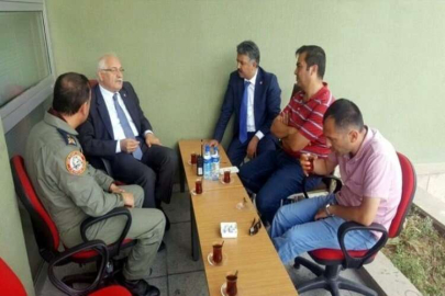 Milletvekili Erdoğan, Akıncı Üssü'nde inceleme yaptı