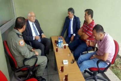 Milletvekili Erdoğan, Akıncı Üssü'nde inceleme yaptı