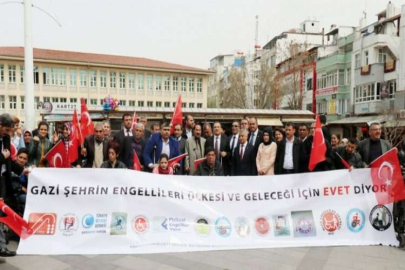 Engellilerden evet desteği