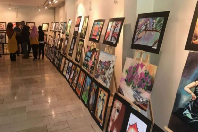 Ebru ve Resim Sergisi açıldı