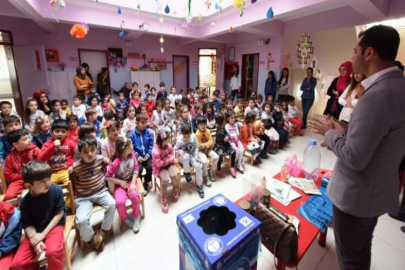 Miniklere geri dönüşüm bilinci anlatıldı