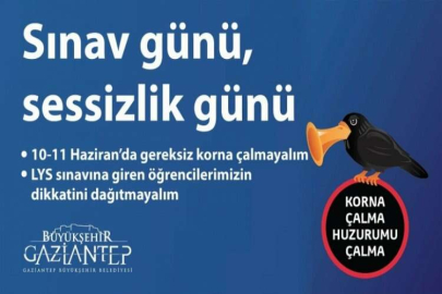 Sınavda sessizlik uyarısı