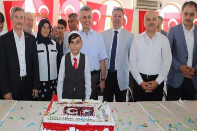 Şehit çocuğuna doğum günü sürprizi
