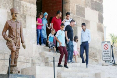 Gaziantep kalesine yoğun ziyaretçi
