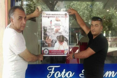 Polisten düğün magandalarına afişli uyardı