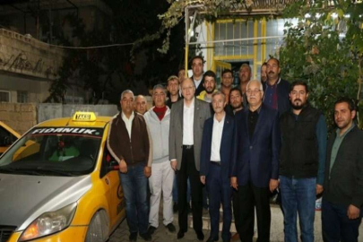 Tahmazoğlu taksicileri ziyaret etti