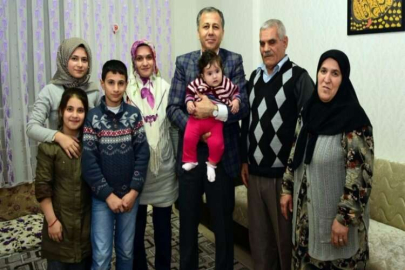 Vali Yerlikaya'dan şehit ailelerine ziyaret