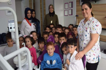 Miniklere ağız ve diş sağlığının önemi anlatıldı