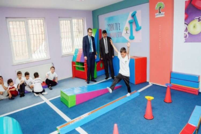 Cimnastik spor okullarında başarının temelleri atılıyor