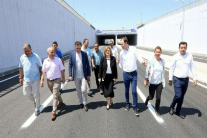 Mezarlık kavşağı köprüsü trafiğe açıldı