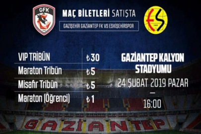 Bilet fiyatları açıklandı