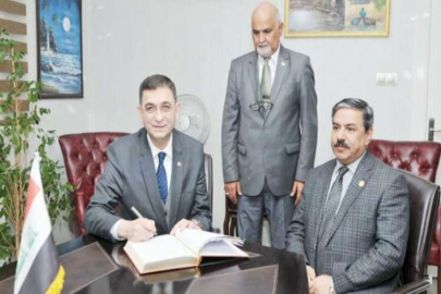 ÜNVERDİ'DEN IRAK BAŞKONSOLOSU AL-JANABİ'YE TAZİYE ZİYARETİ