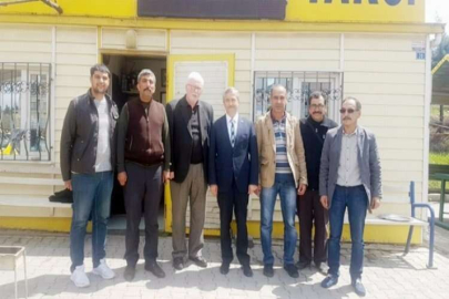 Tahmazoğlu, taksicileri ziyaret etti