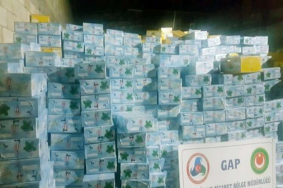 25 ton kaçak nargile tütünü ele geçirildi
