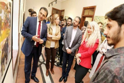 GENÇ RESAMLAR ÇALIŞMALARINI SERGİLEDİ