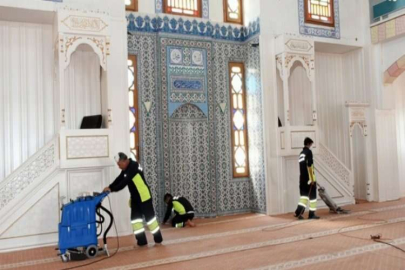 ŞAHİNBEY'DE CAMİLER BAYRAMA HAZIRLANIYOR