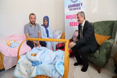 Şahinbey'den 110 bininci bebeğe 'hoş geldin' sürprizi
