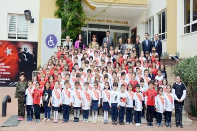GKV''li miniklerin yüreği Mehmetçik için atıyor