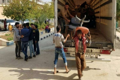 GAÜN’den Afrin’e bir TIR eğitim malzemesi