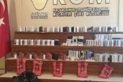 Gümrük kaçağı nargile tütünü yakalandı