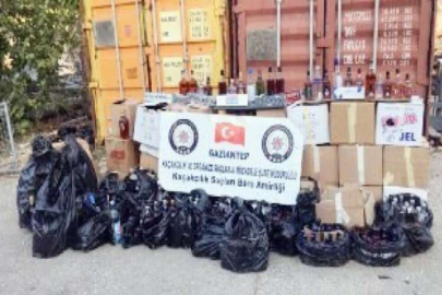 765 şişe sahte alkol ele geçirildi