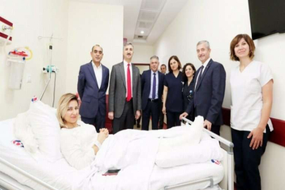 TAHMAZOĞLU'NDAN HASTALARA MORAL ZİYARETİ