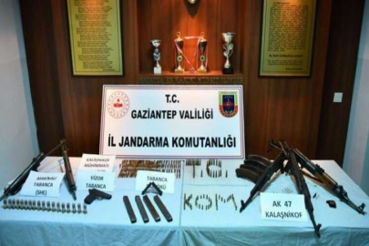 Cephanelik gibi silah bulundu