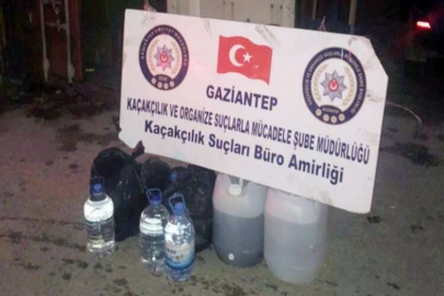 95 litre daha sahte alkol yakalandı