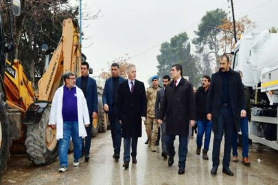 Vali Gül, Cerablus’ta incelemelerde bulundu