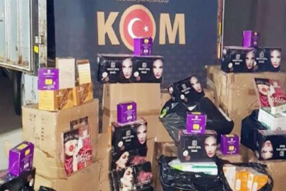 Kaçak kozmetik ürüleri ele geçirildi