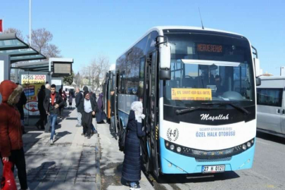 MAVİ ÖZEL HALK OTOBÜSLERİ YENİ SİSTEME GEÇİYOR