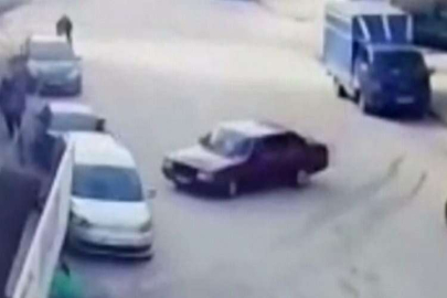 Trafikte drift kaza ile sonuçlandı