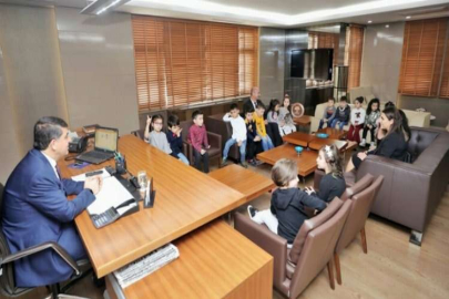 MİNİKLER SORDU, BAŞKAN FADILOĞLU CEVAPLADI