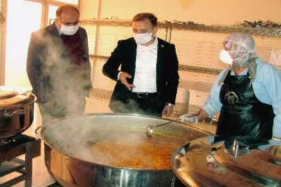 Kaymakam Mutlu'dan aşevinde inceleme