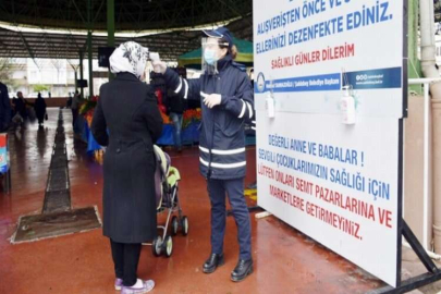 ŞAHİNBEY BELEDİYESİ’NDEN PAZAR YERLERİNE SIKI TEDBİR