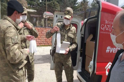 BÜYÜKŞEHİR BELEDİYESİ’NDEN MEHMETÇİĞE MASKE YARDIMI