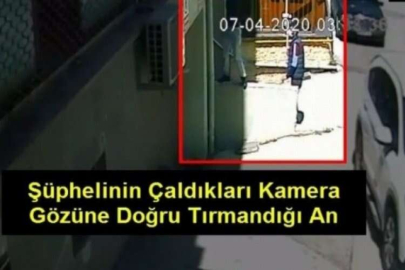 Güvenlik kamerası hırsızı yakalandı