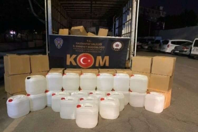 Kaçak etil alkol ele geçirildi