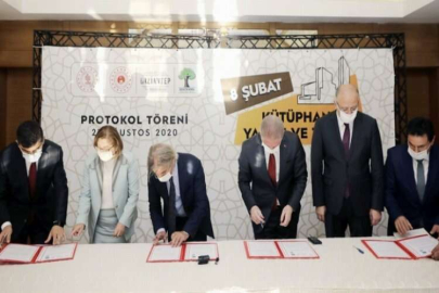 8 Şubat kütüphane binası için imzalar atıldı