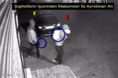 İş yerinden hırsızlık anı kamerada