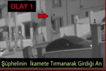 Örümcek gibi tırmanarak hırsızlık yaptı