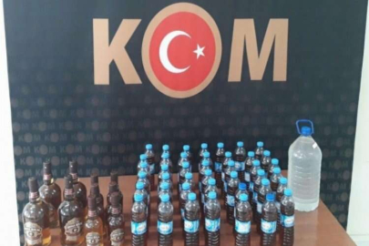 Sahte alkol üretenlere operasyon: 2 gözaltı