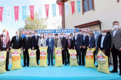 Şahinbey'den çiftçilere destek