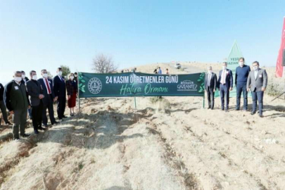 BÜYÜKŞEHİR, 30 BİN ÖĞRETMEN İÇİN 30 BİN FİDANI TOPRAKLA BULUŞTURDU