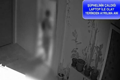 Hırsızlık anları güvenlik kamerasında